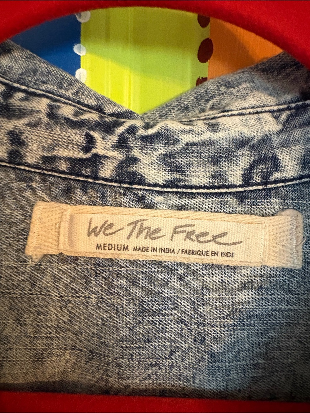 Free People We the Free denim swing Jacket Medium - Picture 4 of 9